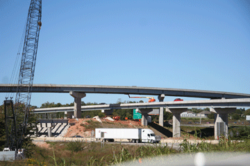 The lower ramp (northbound U.S. 65-to-westbound U.S. 60) is scheduled to open October 17