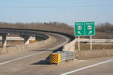 The new eastbound-to-northbound "flyover" ramp is open at the U.S. 60/65 interchange